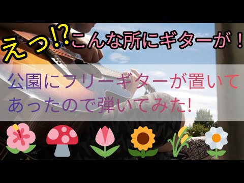 誰でも自由に弾けるギターが置いてあったので弾き語りしてみた！