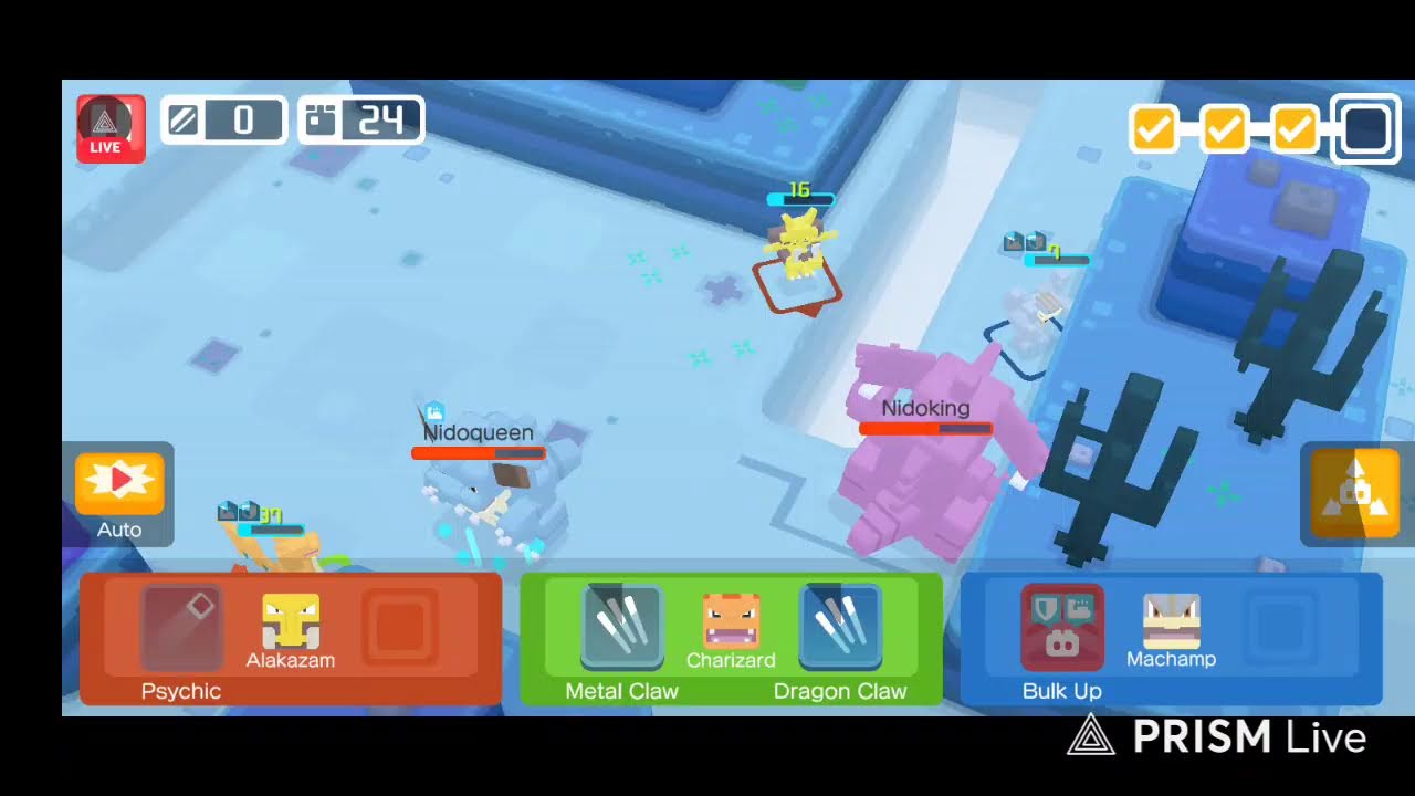 playing Pokemon quest.