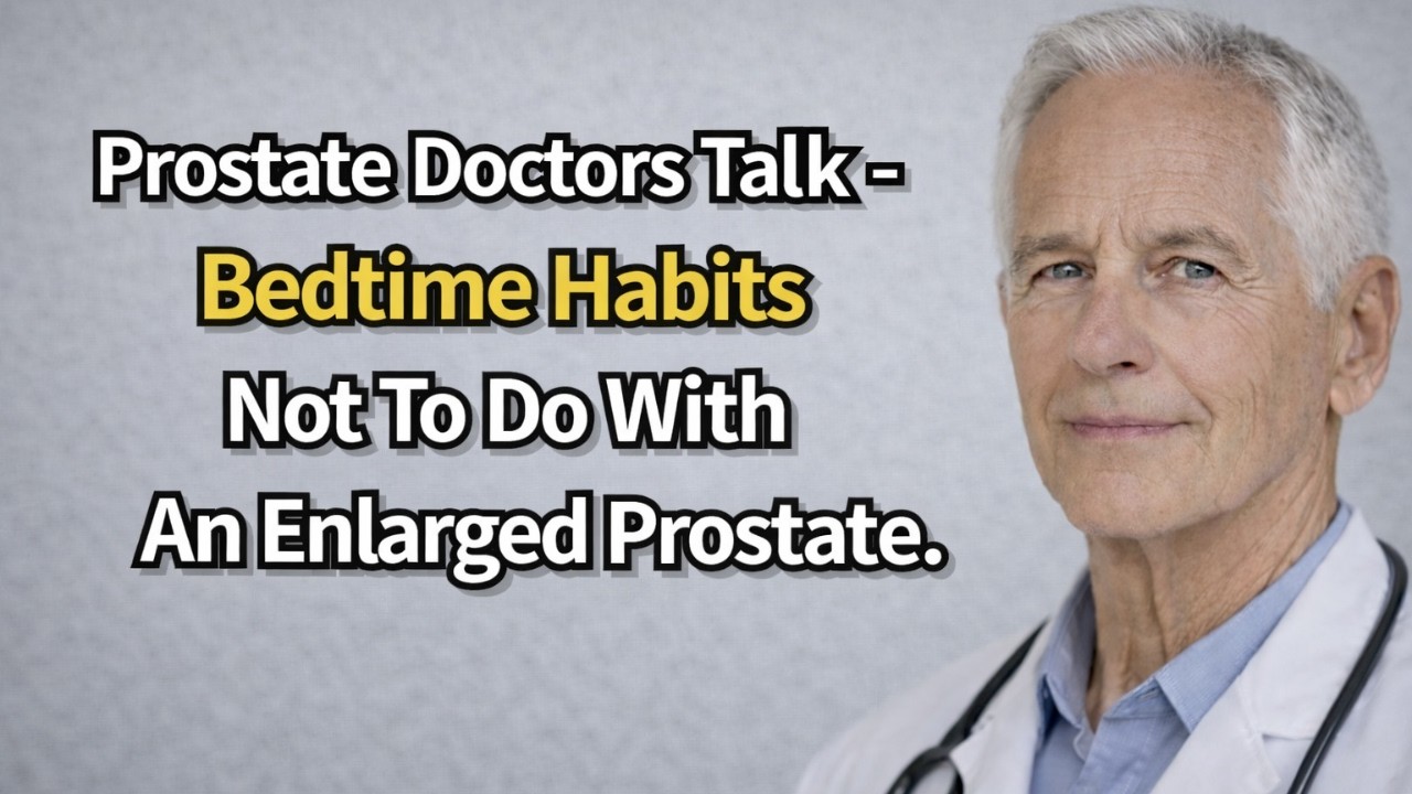4 Bedtime Habits NOT To Do With An Enlarged Prostate - After 60 | Old Doctors Say