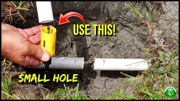 How To Easily Tap Into A Buried PVC Water Line With The Least Amount Of Digging!