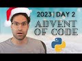 Advent of code 2023  day 2 python solution adventofcode