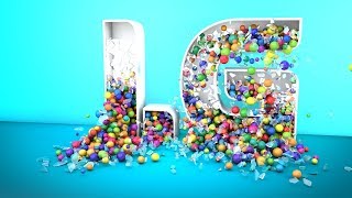 falling text with sphere animation step by step tutorial