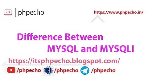 MYSQL and MYSQLI in php