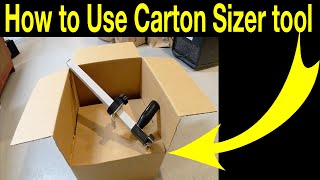 How to Use Carton Sizer tool