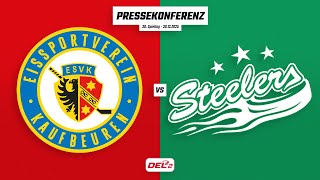 Pressekonferenz 30. Spieltag | ESV Kaufbeuren - Bietigheim Steelers