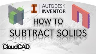 How to subtract solids, using sculpt | Autodesk Inventor