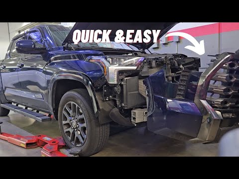 3rd-gen Tundra front bumper removal (2022+)