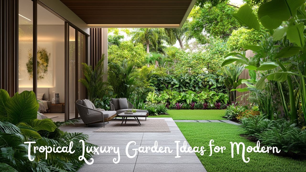 Small Backyard Makeover Tropical Luxury Garden Ideas for Modern Outdoor Living
