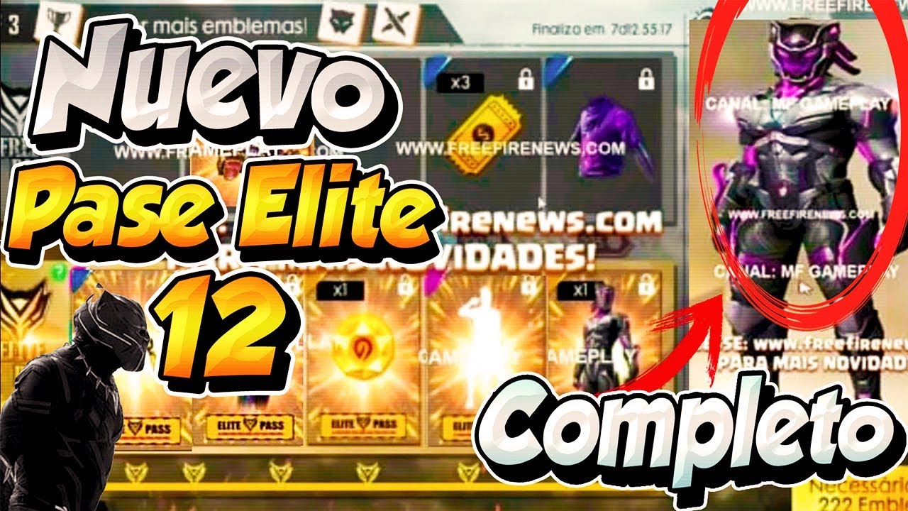 NUEVO PASE ELITE 12 PANTERA COMPLETO🔥 // Todos los ITEMS //Free Fire