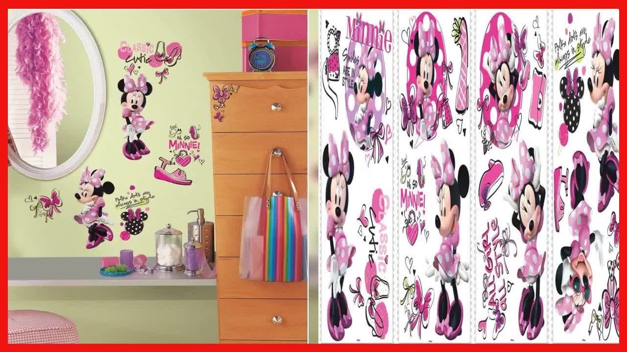 RoomMates RMK2554SCS Disney Minni Mouse Fashionista Peel and Stick Wall Decals
