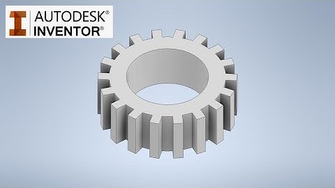 Autodesk Inventor Pro 2023 -  How to make a gear for beginners