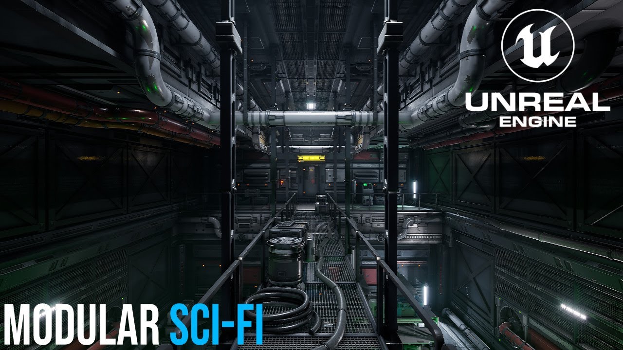 Modular Sci-Fi Environment (Unreal Engine 4 & 5) - YouTube
