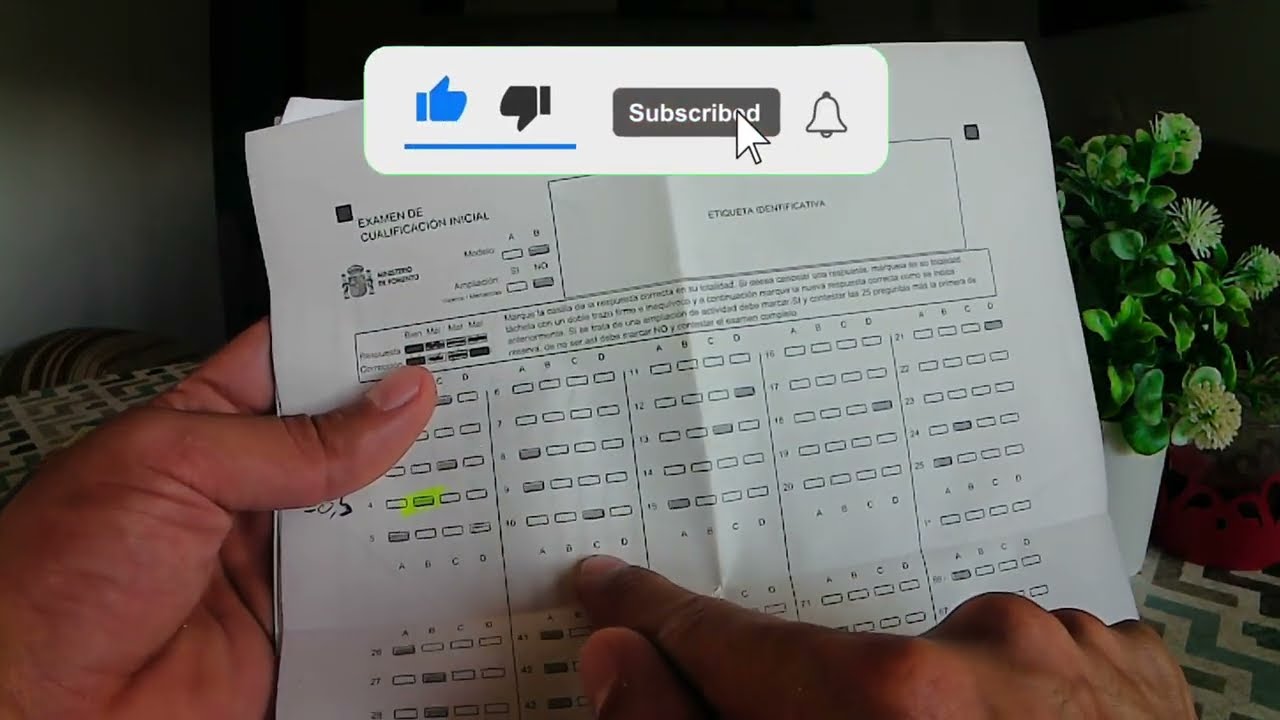 امتحان CAP (البطاقة المهنية)، اجواء الإمتحان وطريقة الإجابة الصحيحة.
