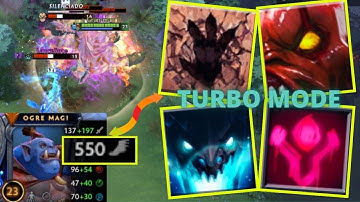 Turbo Mode 550 mov. speed [ Trample + Rage + Bloodlust + Silent as the Grave ] Dota 2 Ability draft