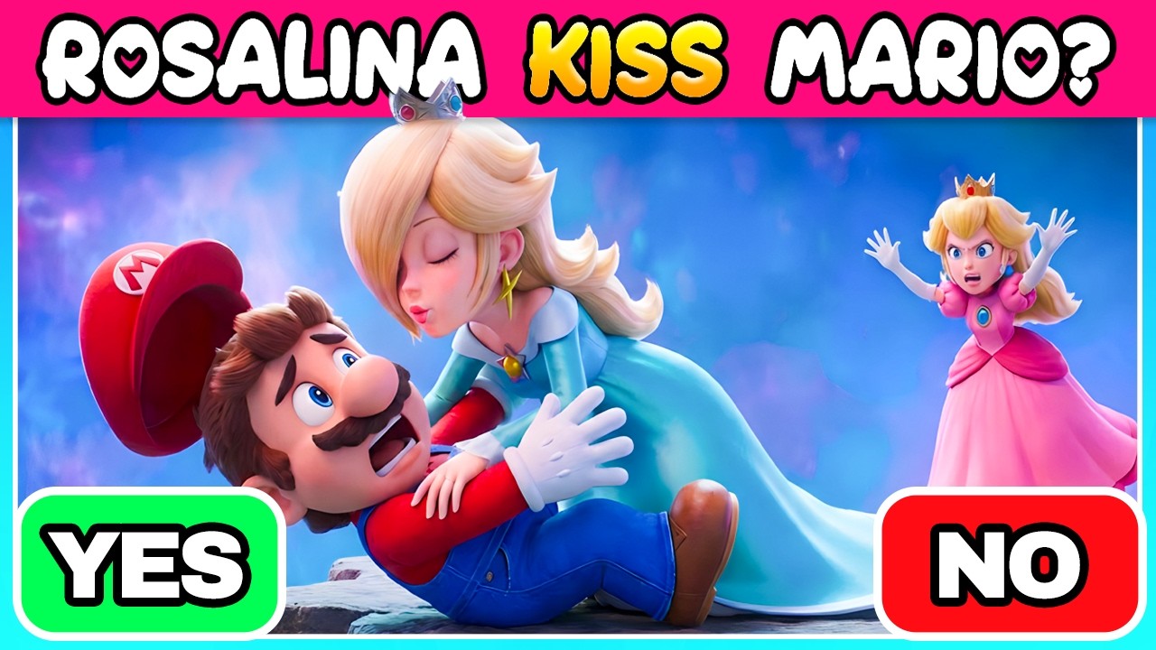 YES OR NO THE SUPER MARIO GALAXY MOVIE Super Bowl 2026 ~ Guess the Character and Voice