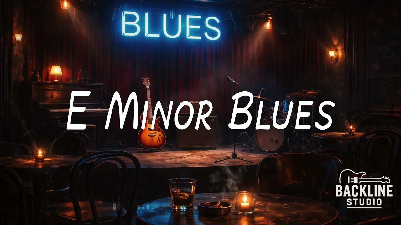 Jam Track 31 – Medium Blues Guitar Backing Track in E Minor