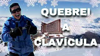 VALLE NEVADO Chile Tomei um rola de Snowboard