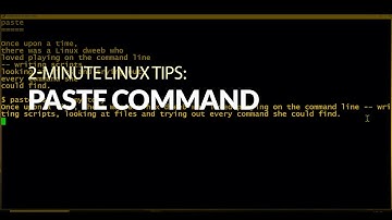 How to use the paste command