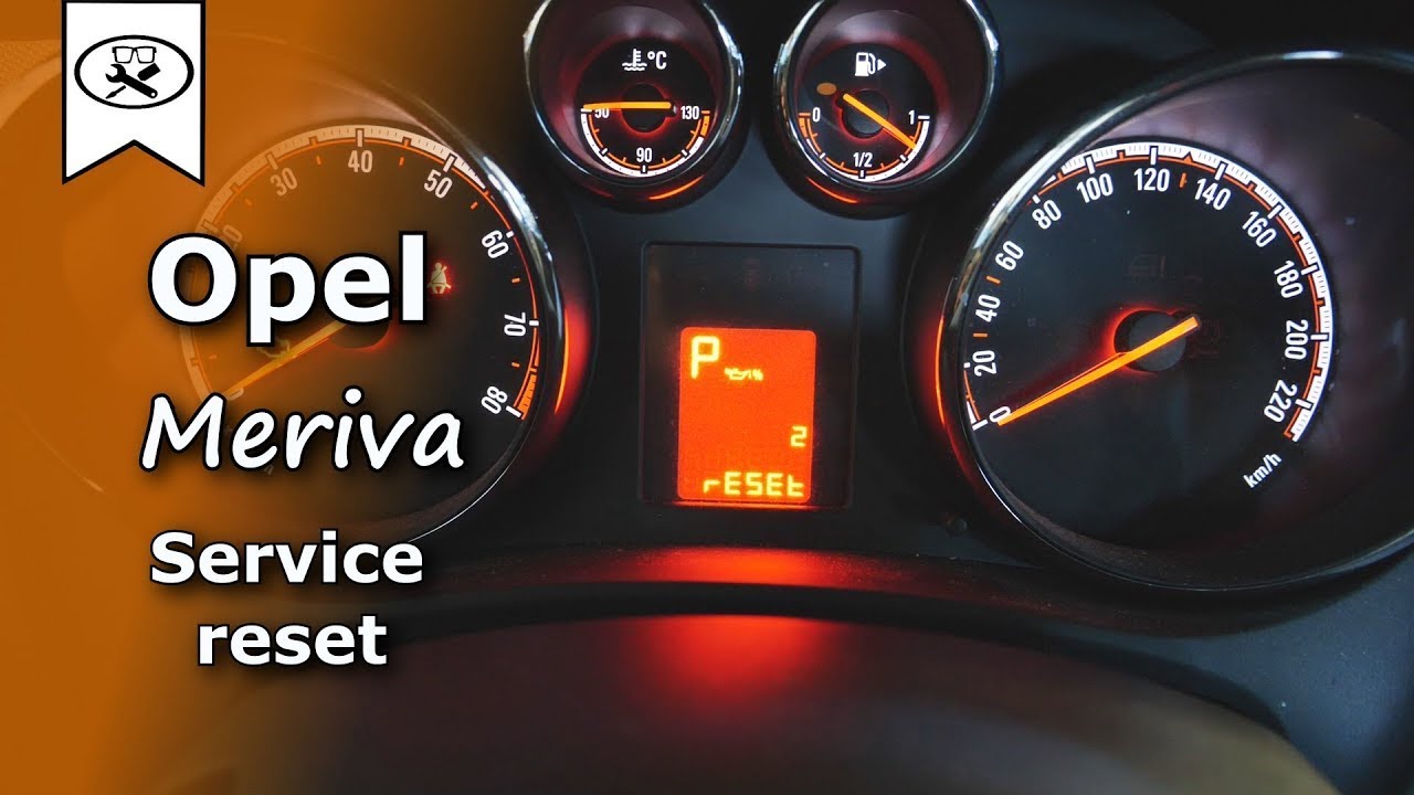 Opel Meriva Service Zurcksetzennull