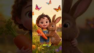 🥕 Momo & Bunny Grow a Carrot | Cute Kids Story #Shorts
