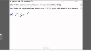 Core 4 OCR Jan 2007 Q10 - Vector Questions(2)
