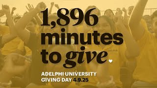 April 9, 2025: 1,896 minutes of giving to support Adelphi