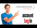 How to log in andorra bank account online