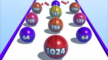 Ball Merge 2048 ! All Levels Gameplay Walkthrough Android, iOS