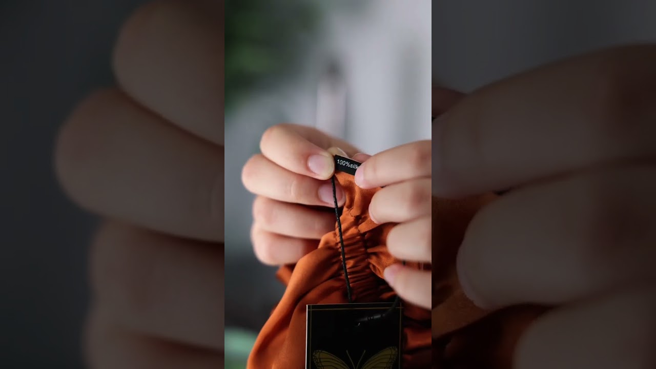 Copper & Light Peach Silk Bonnet 🍂 Reversible Fall Luxury | Handmade in USA