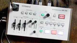 Roland VR-1HD AV Streaming Mixer Switcher Overview and Demo