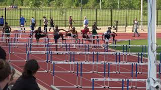 2019 Area District 23 24 Meet 100m Hurdles Boys