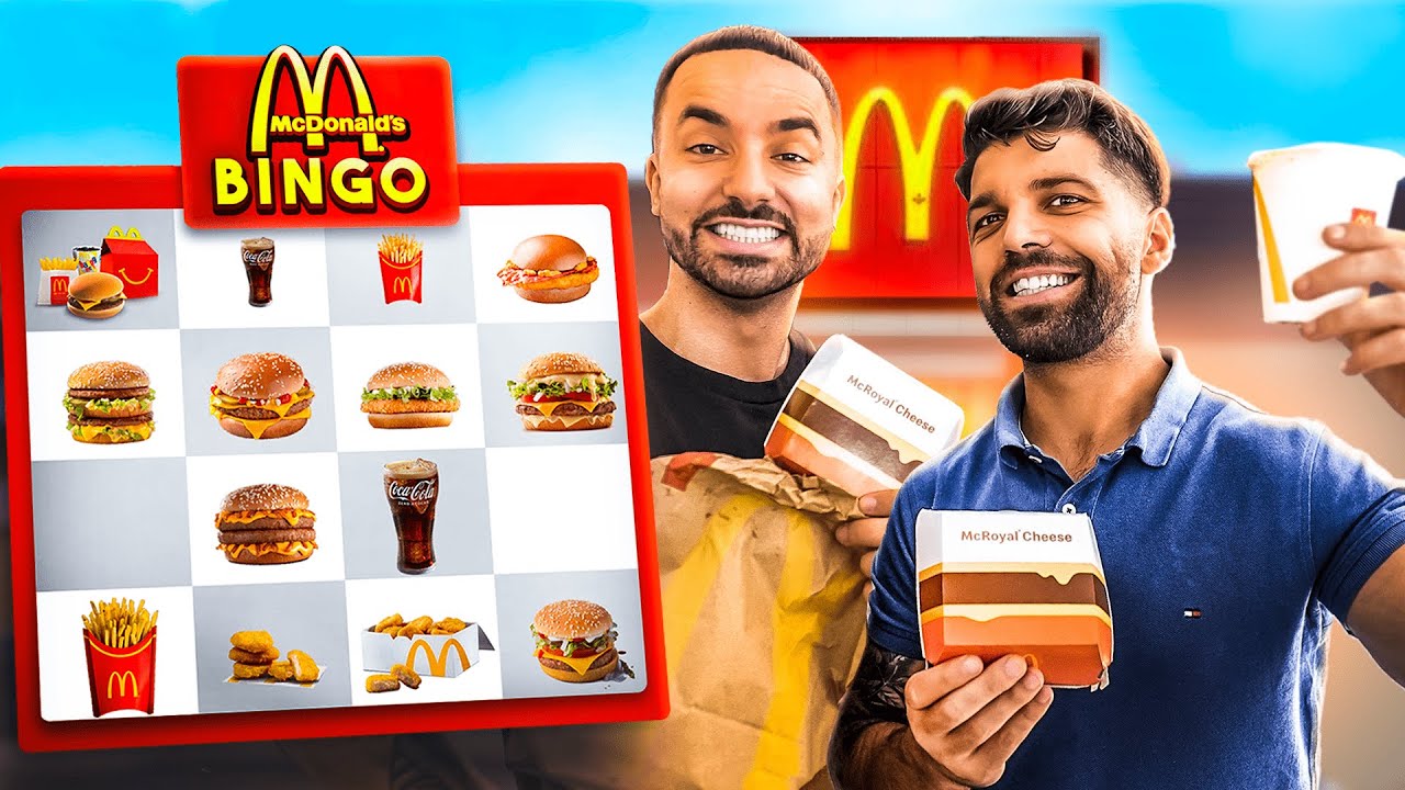 Fiz o DESAFIO do BINGO do MC DONALDS !