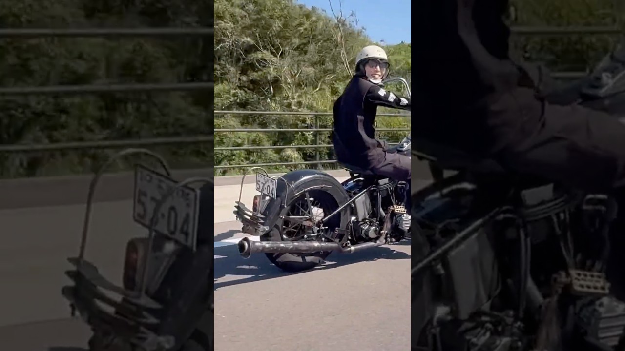 マフラーカスタム💨💨💨 #harleydavidson #panhead