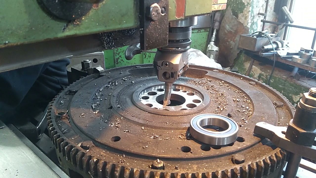 Доработка маховика ЯМЗ для установки на Т150. - YouTube