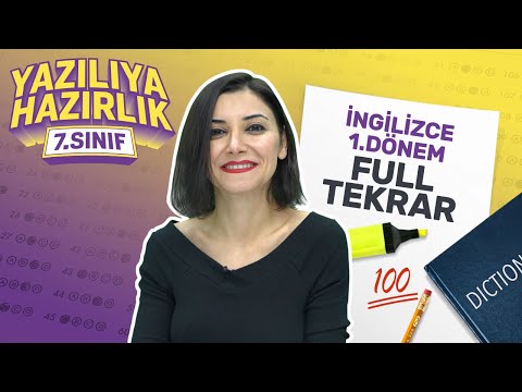 7. Sınıf İngilizce 1. Dönem Full Tekrar: Ünite Özetleri ile 1. Dönem 2. Yazılıya Hazırlık (2021)