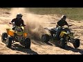 Yamaha banshee 350 twin and Honda 400 EX playing in the sand dunes!