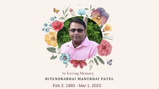 Late Hitendrabhai Manubhai Patel's Funeral