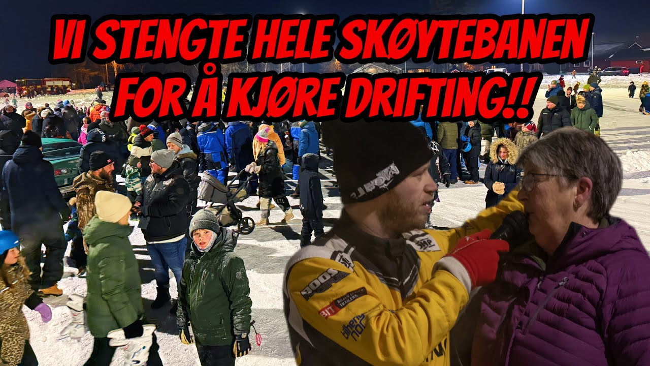 VI STENGTE HELE SKØYTEBANEN FOR Å KJØRE DRIFTING!