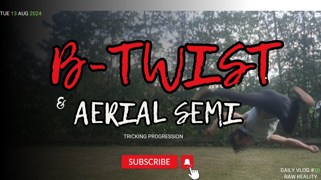 New Tricking Spot Found | Aerial Semi Progress & B-Twist Struggles