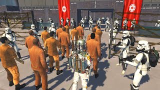 Boba Fett's Imperial PRISON ESCAPE! - Men of War: Star Wars Mod Battle Simulator