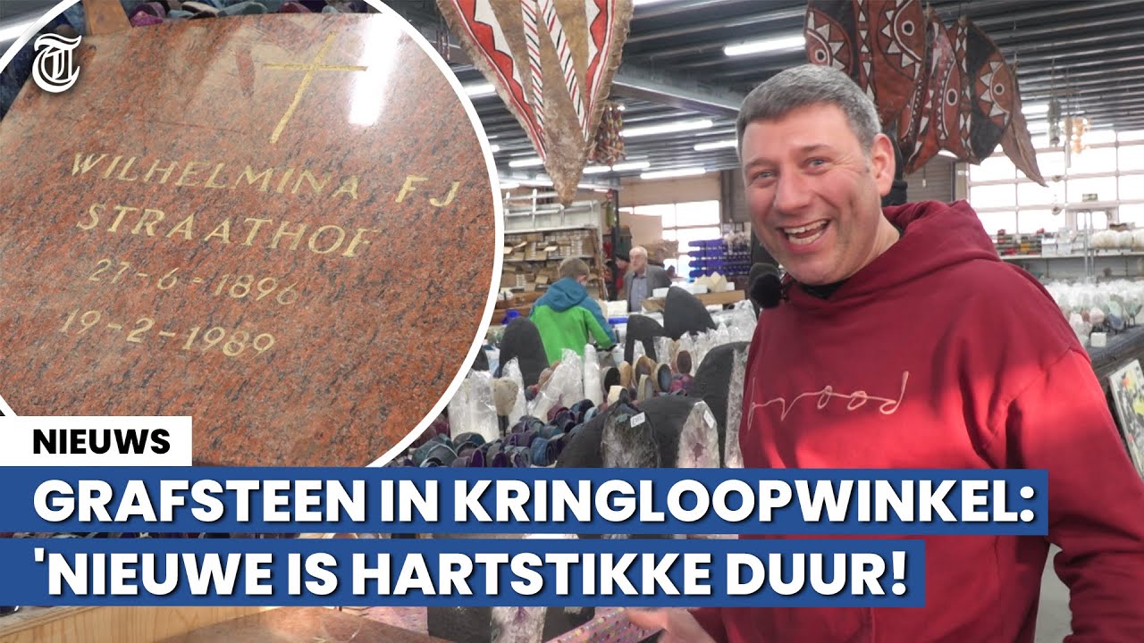 Grafsteen in kringloopwinkel: 'Heb ook schedels binnengekregen!'