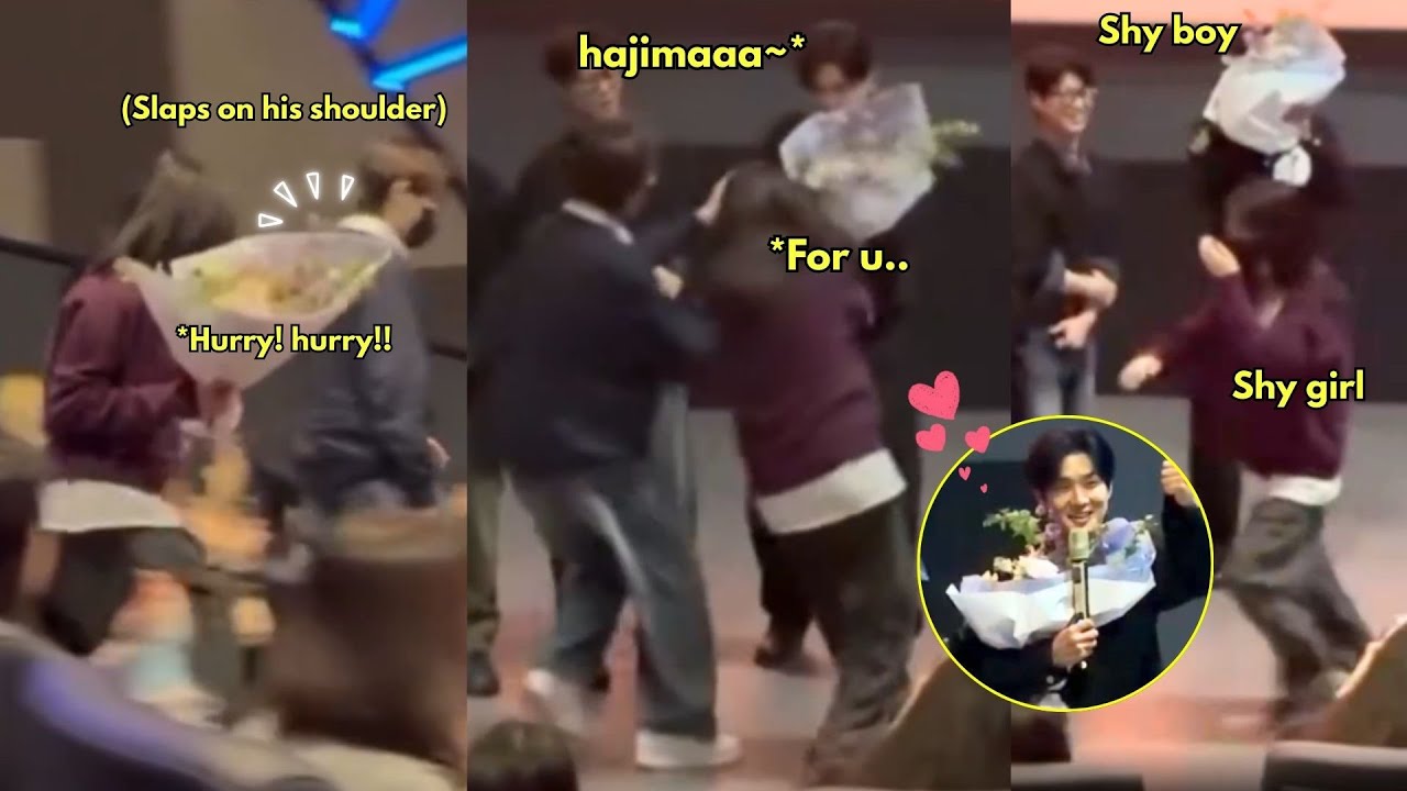 Somin rushed Beomjune just so she could give Wooshik the bouquet in time😭This Kim Uju still winning