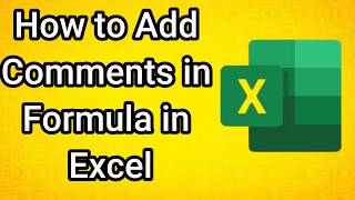 How to Add Comments in Formula in Excel