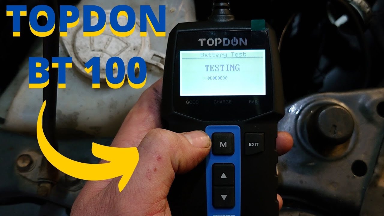 Topdon BT100 battery tester YouTube