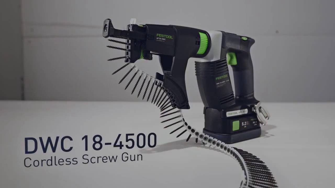 Festool DWC 18 4500 Cordless Drywall Gun YouTube