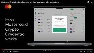 Mastercard now accept crypto transactions  Mastercard Crypto Credentials!