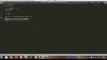 program menghitung volume tabung