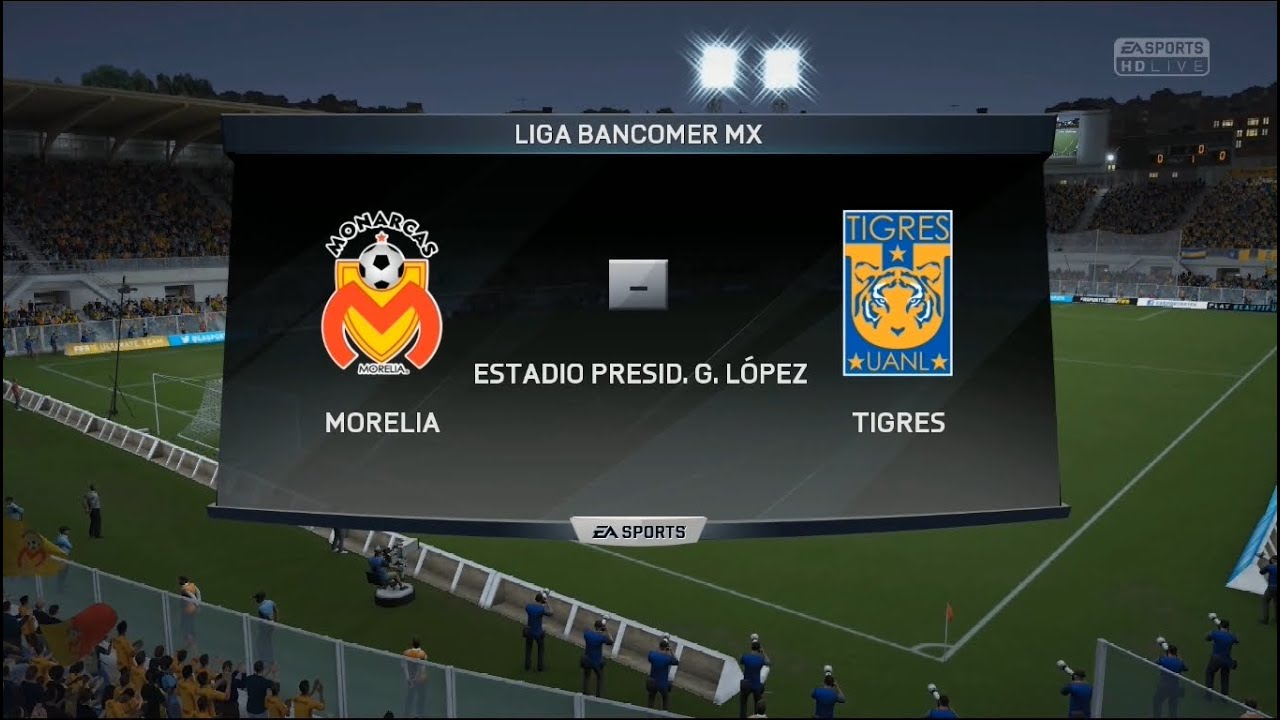 Morelia vs Tigres ResumenSimulación Fifa 16 YouTube