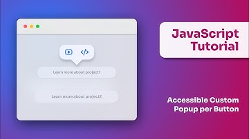 Fully Accessible Custom Popup Modal | JavaScript Project