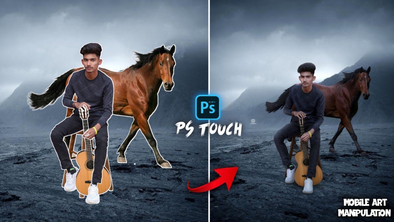 😯PS touch manipulation ।। mobile editing like pc ।। step by step